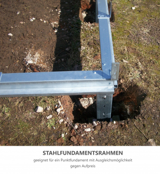 Vario Stahl Gewächshaus Junior 3  BxTxH 249x306x213cm 7,5m² verzinkt